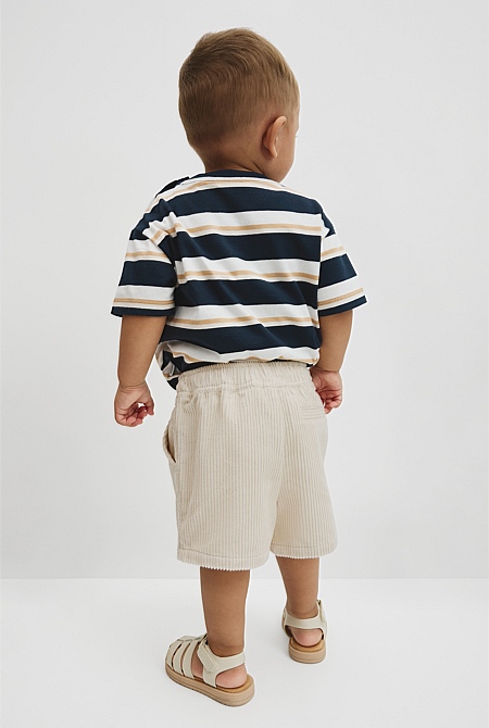 Organically Grown Cotton Pull On Cord Straight Short