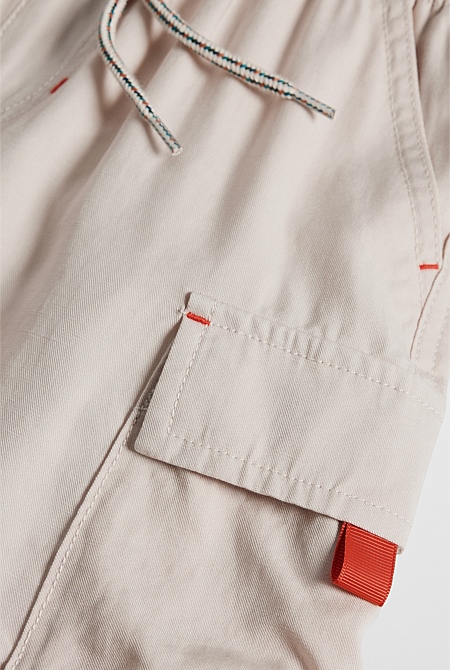 Contrast Cargo Pant Straight