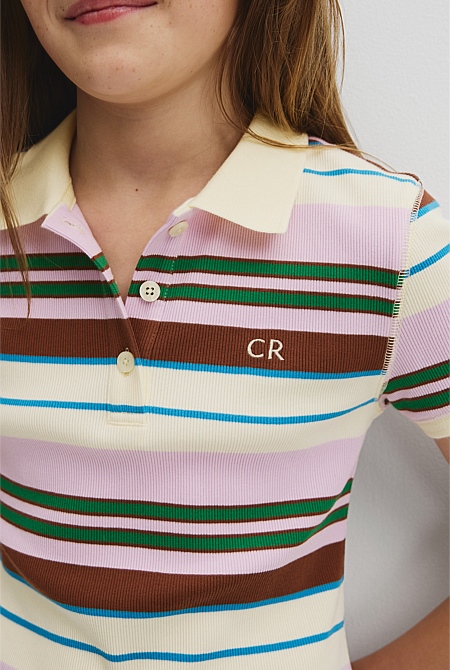 Teen Australian Cotton Short Sleeve Collar Polo Dress
