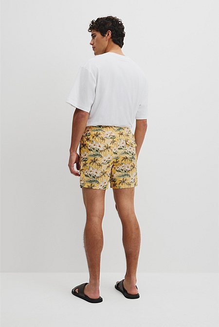 Tropical Print Swim Short