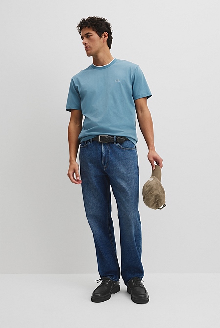 Australian Cotton CR Logo Tipped T-Shirt