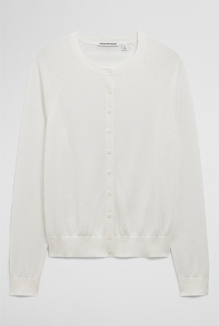Pointelle Detail Cardigan Pointelle Detail Cardigan