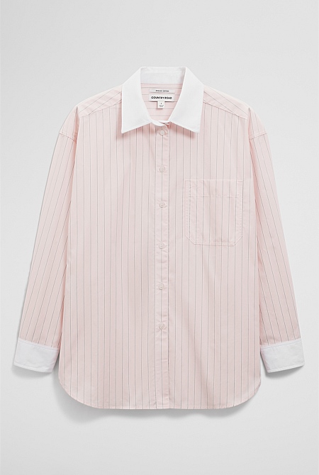 Stripe Poplin Shirt Stripe Poplin Shirt