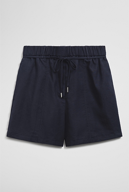 Pull On Linen Short Pull On Linen Short