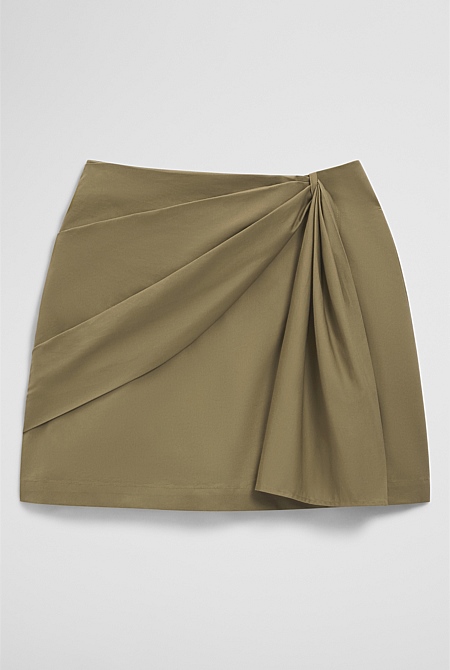 Bow Drape Skirt