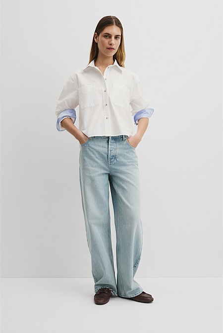 Crop Pocket Shirt