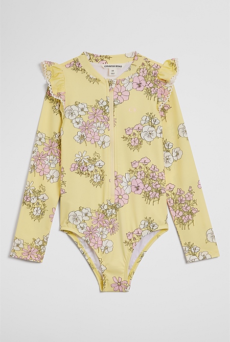 Long Sleeve Frill Swimsuit Long Sleeve Frill Swimsuit