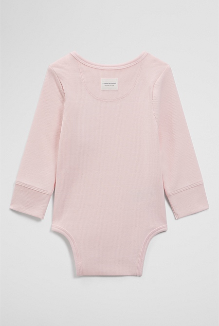 Long Sleeve Envelope Rib Bodysuit