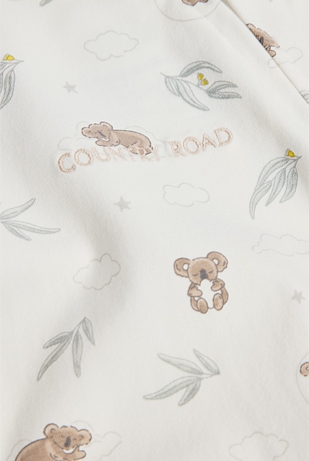 Organically Grown Cotton Jersey Print Jumpsuit