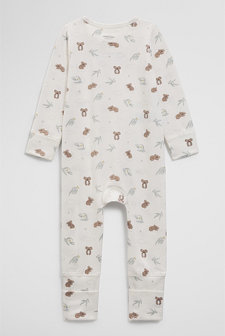 Organically Grown Cotton Jersey Print Jumpsuit