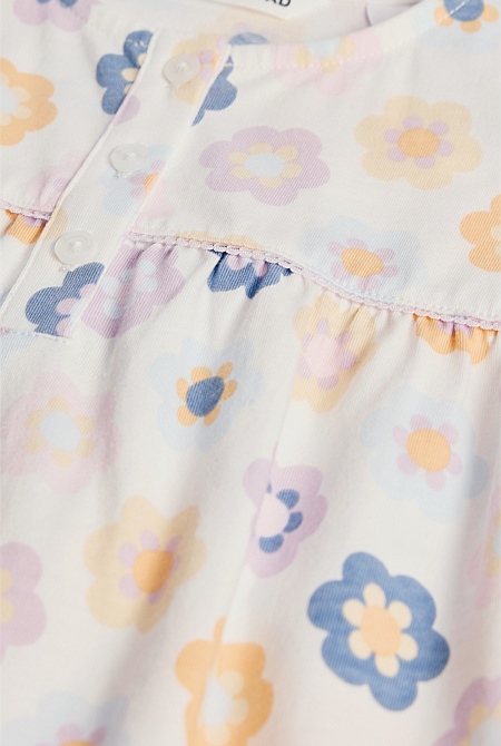 Short Sleeve Frill Sleep Set