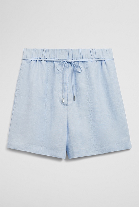 Pull On Linen Short Pull On Linen Short