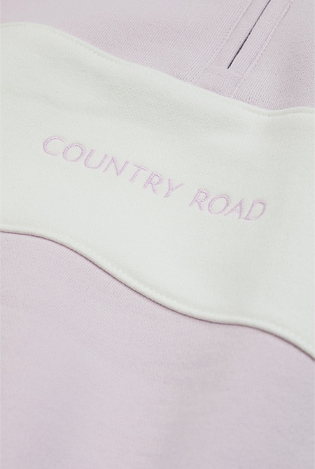 Panelled 1/4 Zip Sweat