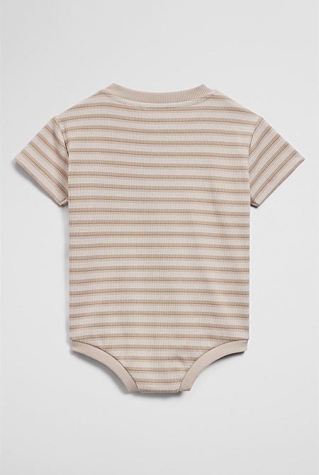 Short Sleeve Rib Oversized Bodysuit
