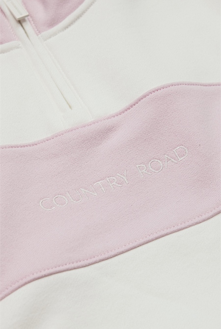 Panelled 1/4 Zip Sweat