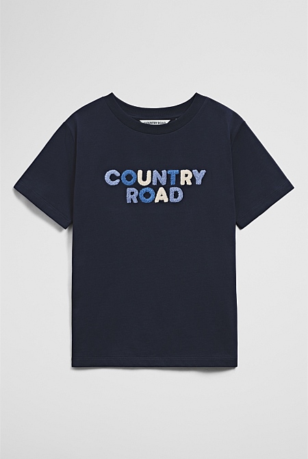 Australian Cotton Short Sleeve Boucle T-Shirt