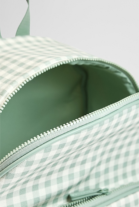 Gingham Backpack