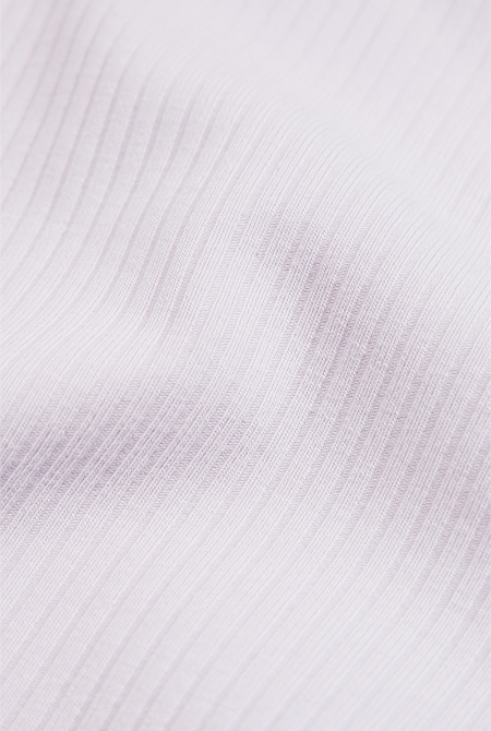 Organically Grown Cotton Blend Rib Bike Short