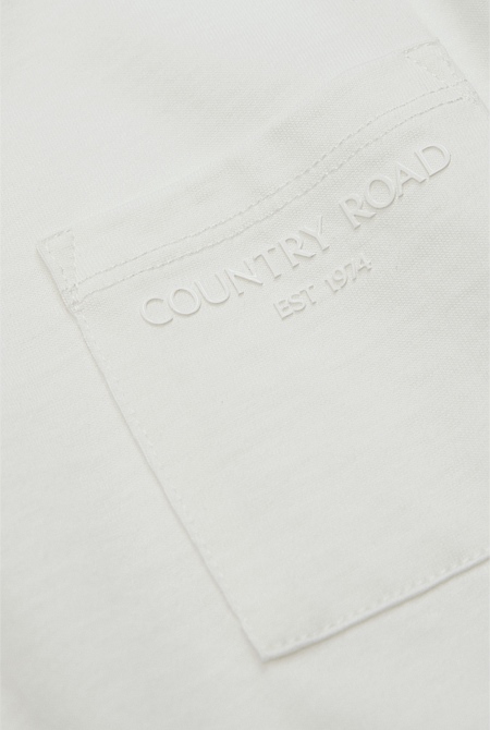 Australian Cotton Relaxed Short Sleeve Pocket T-Shirt