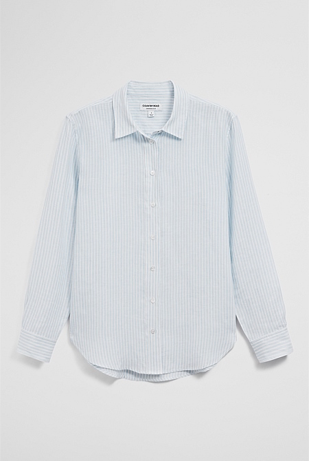 Classic Linen Stripe Shirt Classic Linen Stripe Shirt