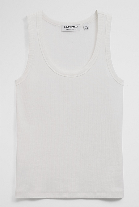 Scoop Neck Rib Tank