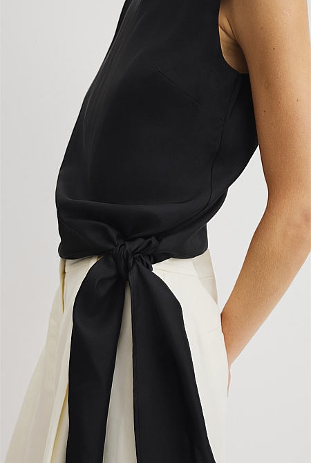 Asymmetrical Washable Silk Tank