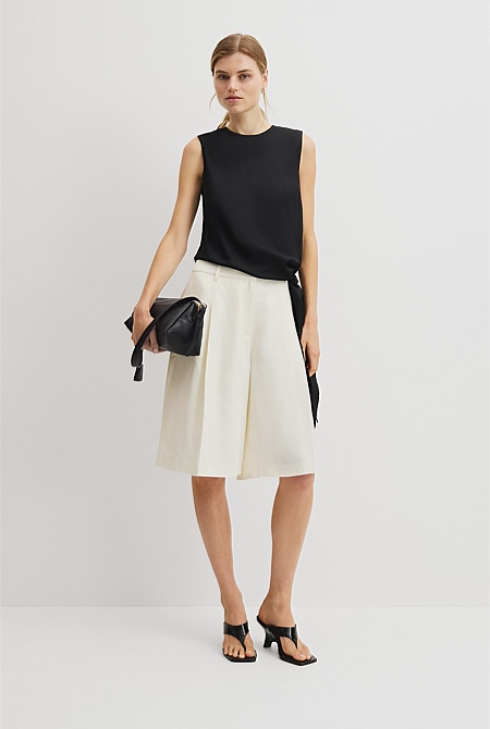 Asymmetrical Washable Silk Tank