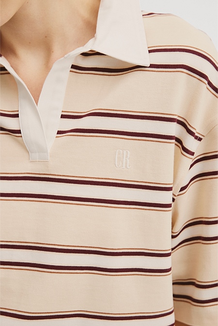 Stripe Rugby Polo