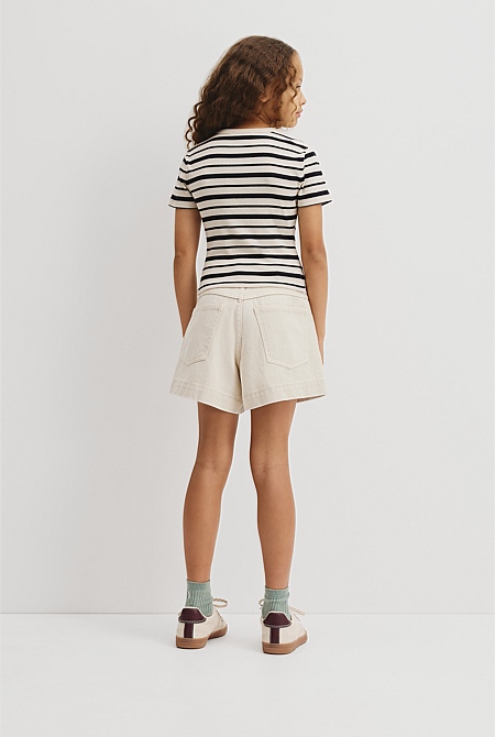 Teen Short Sleeve Rib T-Shirt
