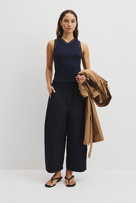 Contrast Stitch Tank