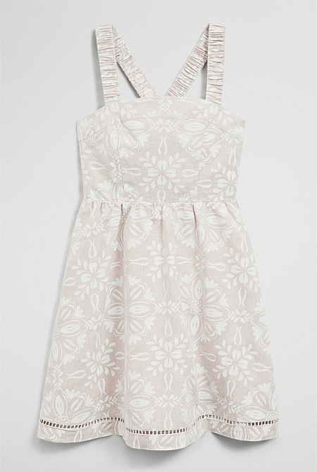 Teen Sleeveless Floral Print Dress Teen Sleeveless Floral Print Dress