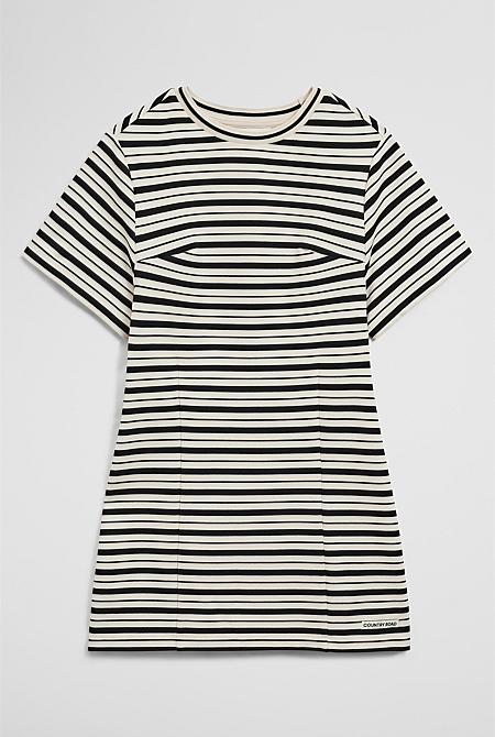 Teen Short Sleeve Stripe T-Shirt Dress Teen Short Sleeve Stripe T-Shirt Dress