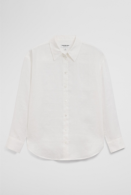 Relaxed Long Sleeve Linen Shirt Relaxed Long Sleeve Linen Shirt