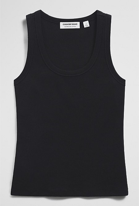 Scoop Neck Rib Tank Scoop Neck Rib Tank