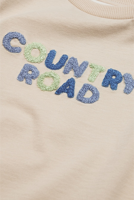 Australian Cotton Short Sleeve Boucle Tee
