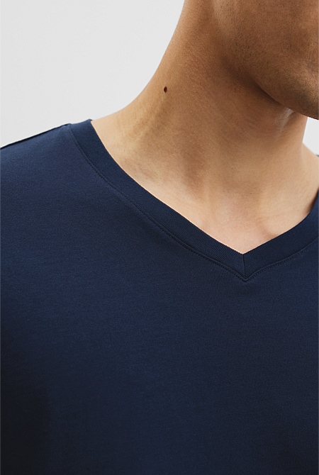 Pima Cotton V-Neck T-Shirt