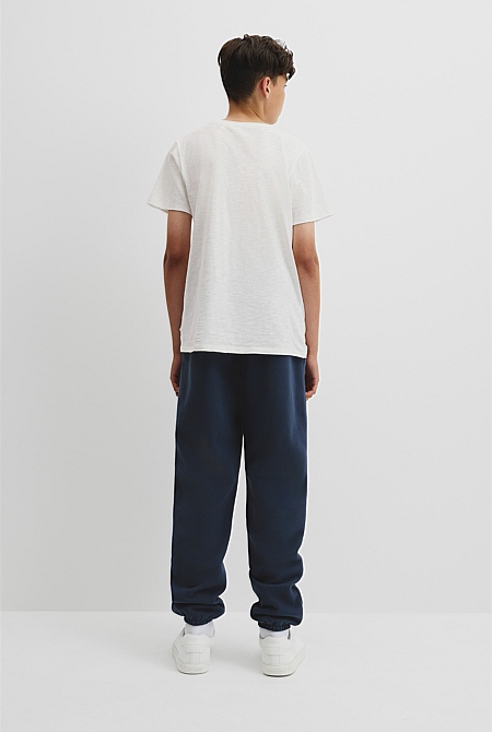 Teen Recycled Cotton Blend Plain CR Short Sleeve T-Shirt