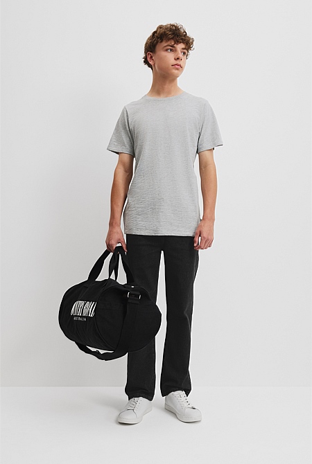 Teen Recycled Cotton Blend Plain CR Short Sleeve T-Shirt