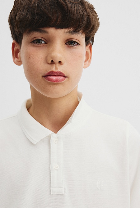 Teen Recycled Cotton Blend Polo Shirt