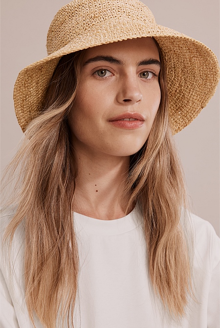 Raffia hot sale floppy hat