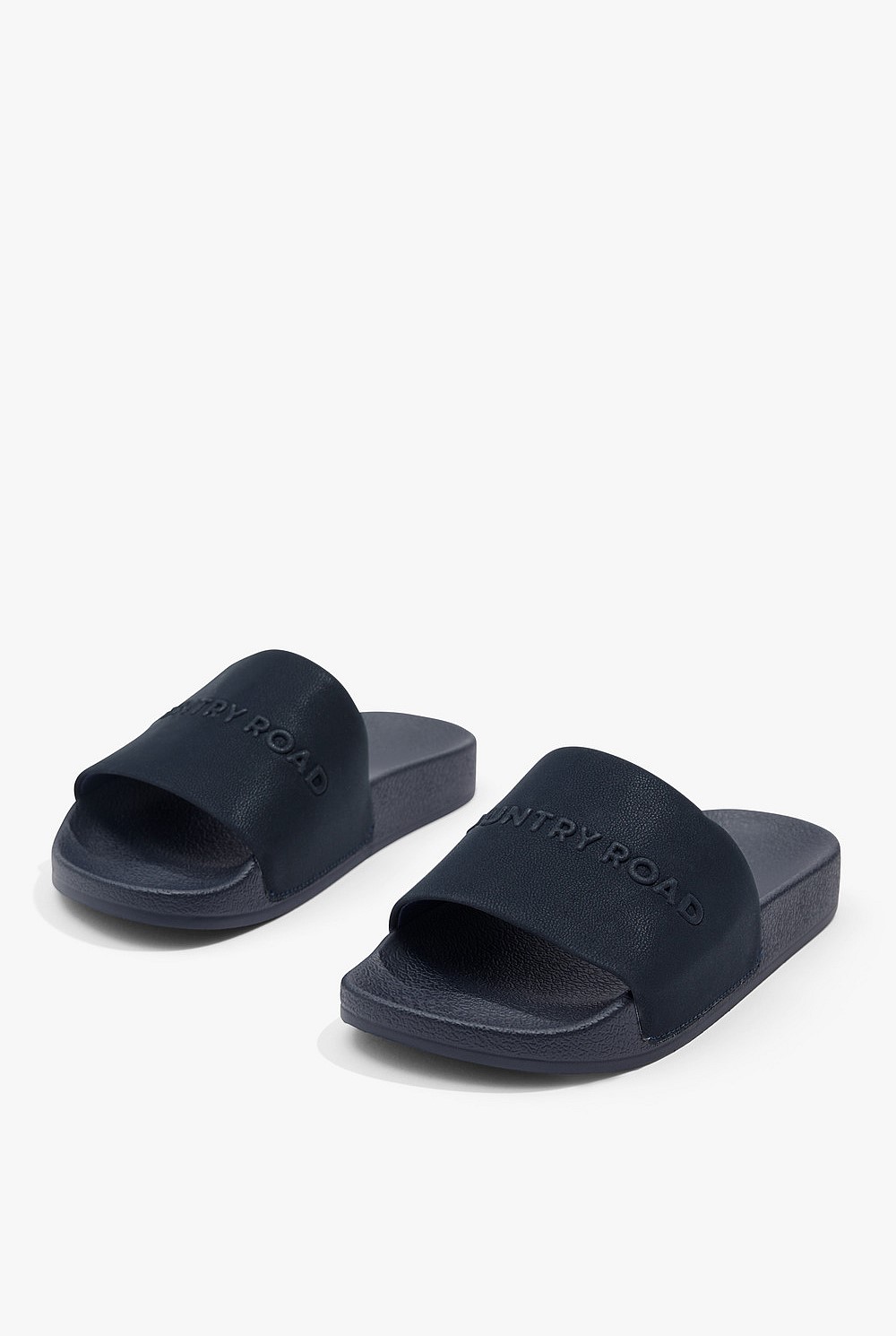 Navy Logo Pool Slide Accessories Country Road