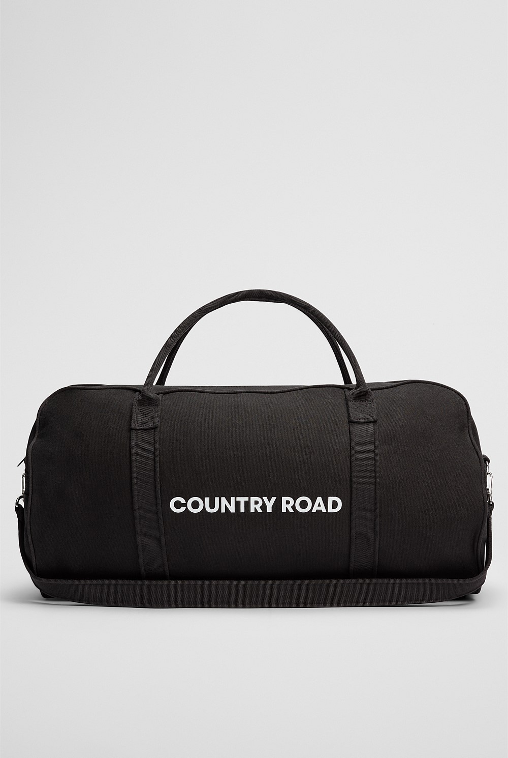 Black Zip Canvas Logo Tote Bags Country Road