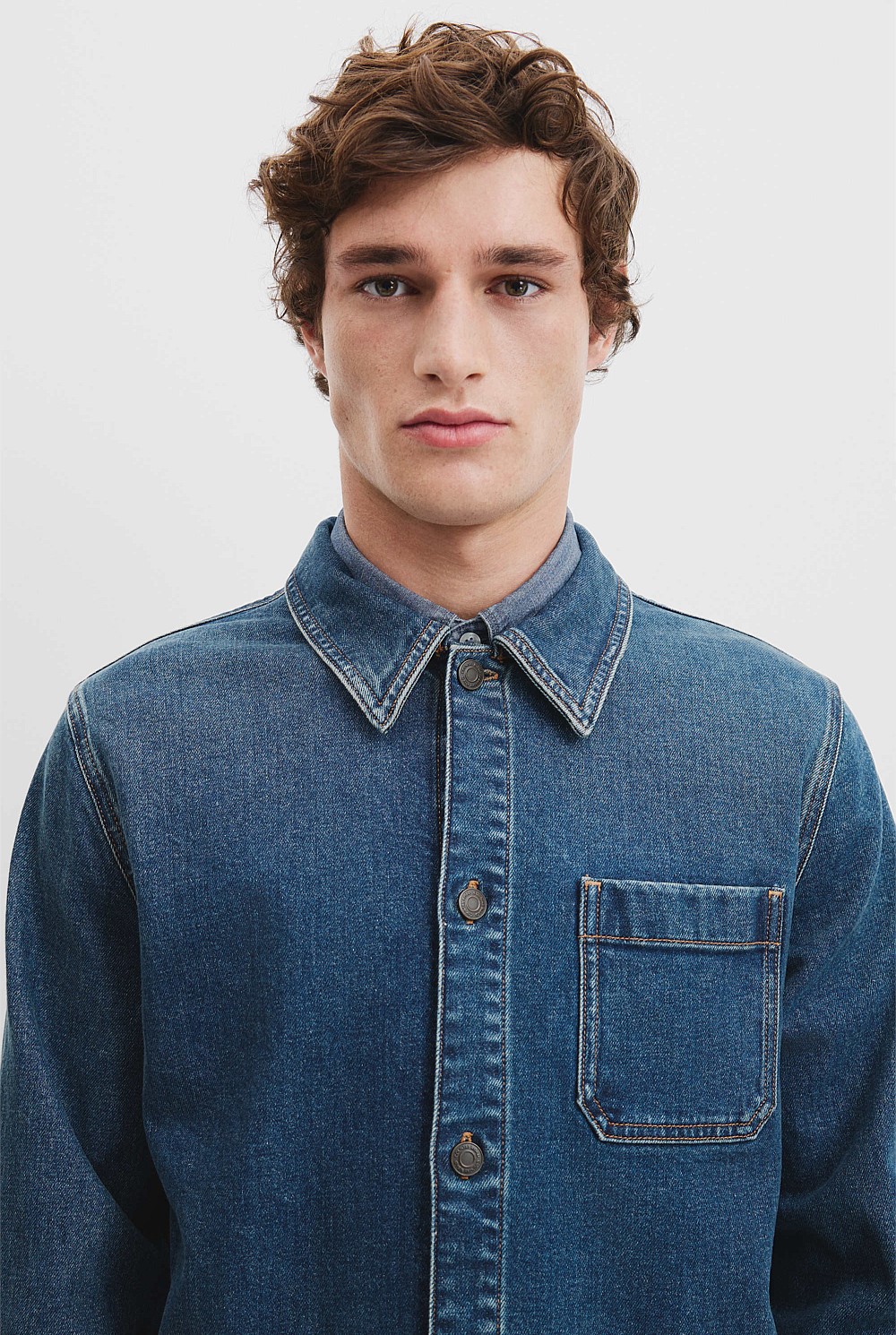 Dark Indigo Denim Overshirt - Jackets & Coats | Country Road