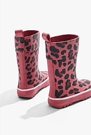 Leopard top print gumboots