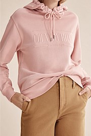 Dust Pink Verified Australian Cotton Hooded Heritage Sweat Sweats Country Road