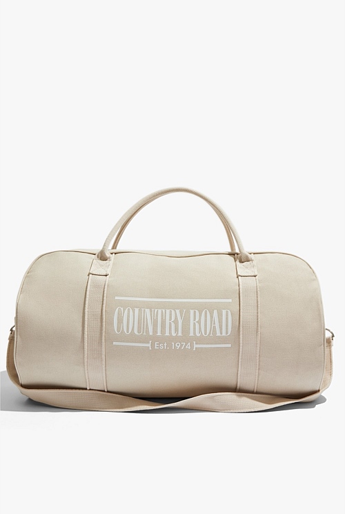 Country road zip shop canvas logo tote