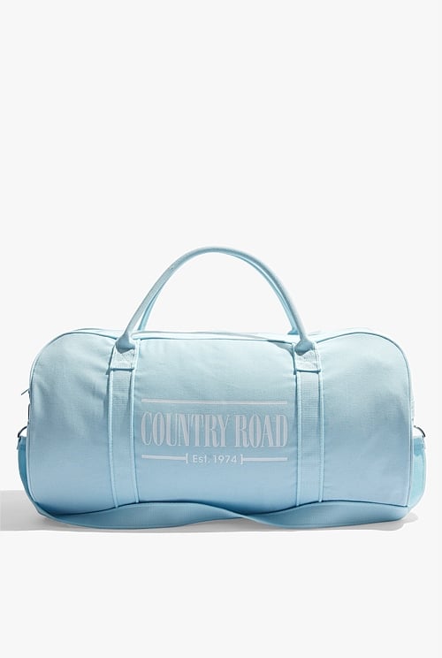 Ice Blue Heritage Zip Canvas Tote Bag Bags Country Road