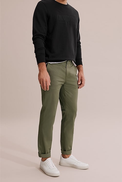 Tapered chinos store