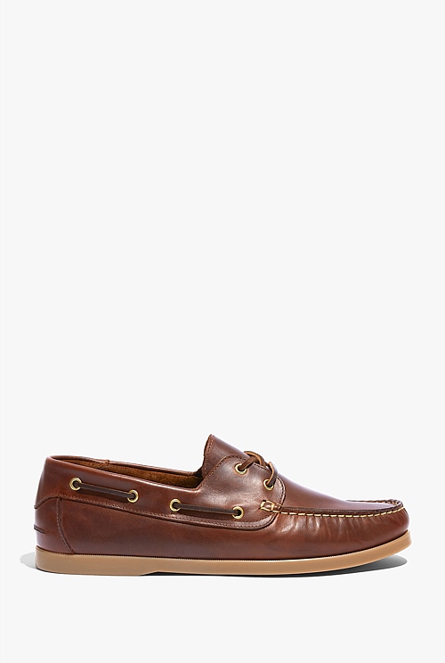 Leather clearance boat shoes