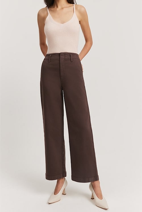 Country road wide top leg pants